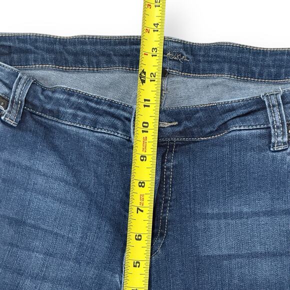 Kut From The Kloth Catherine Boyfriend Jeans Womens 18W Distressed Stretch Blue - Picture 9 of 10